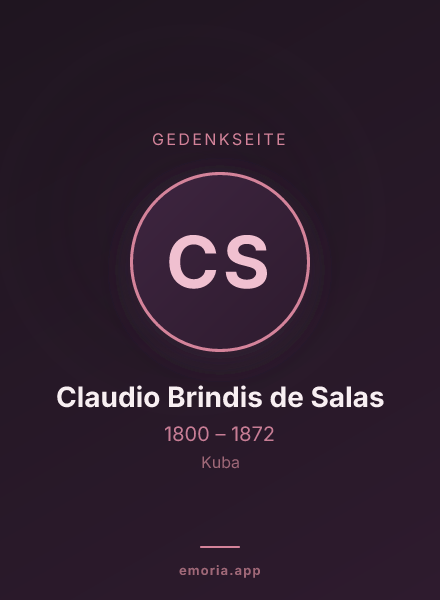Gedenkportrait von Claudio Brindis de Salas