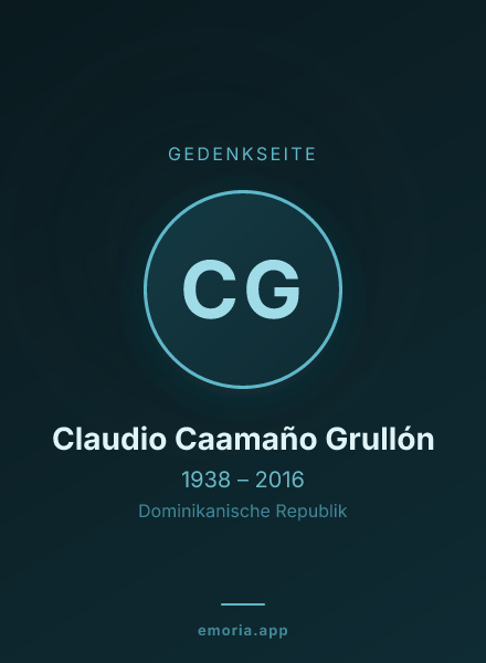 Gedenkportrait von Claudio Caamaño Grullón