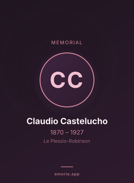 Memorial portrait of Claudio Castelucho