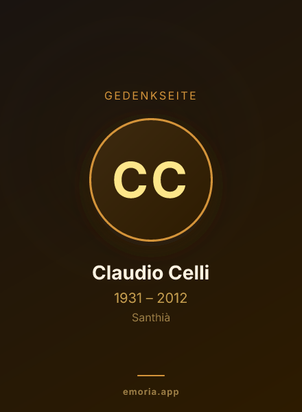 Gedenkportrait von Claudio Celli