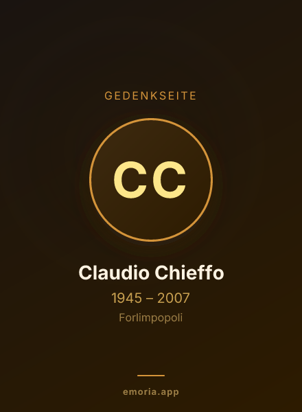 Gedenkportrait von Claudio Chieffo