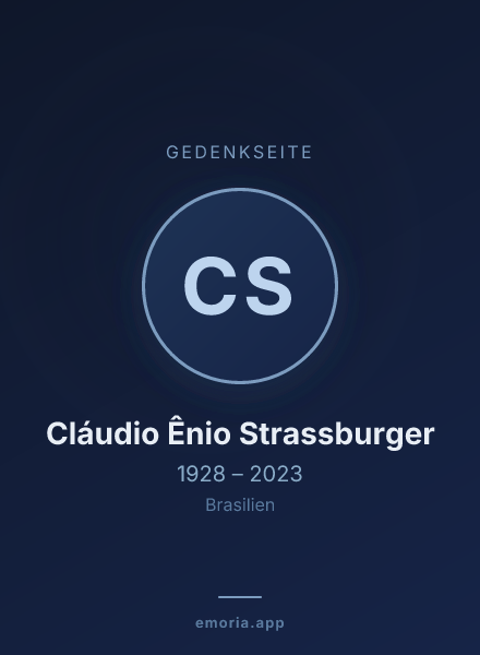 Gedenkportrait von Cláudio Ênio Strassburger