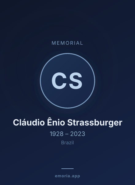 Memorial portrait of Cláudio Ênio Strassburger
