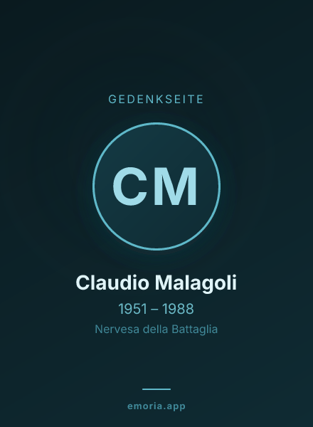Gedenkportrait von Claudio Malagoli