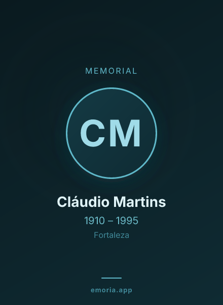 Memorial portrait of Cláudio Martins