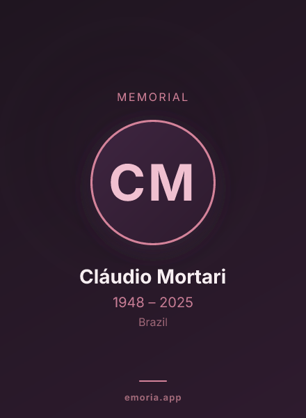Memorial portrait of Cláudio Mortari
