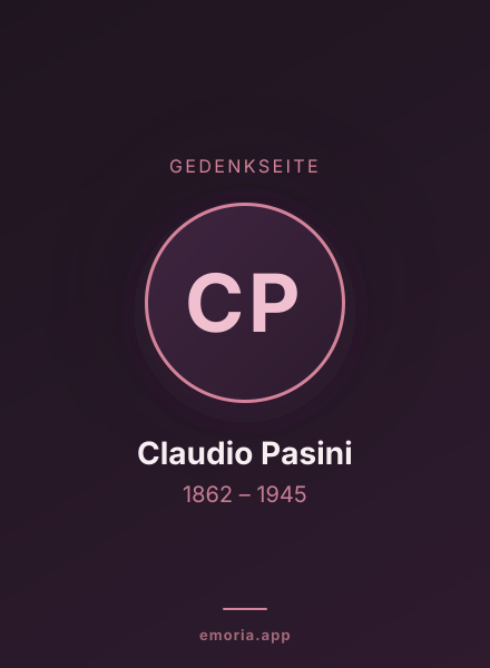 Gedenkportrait von Claudio Pasini