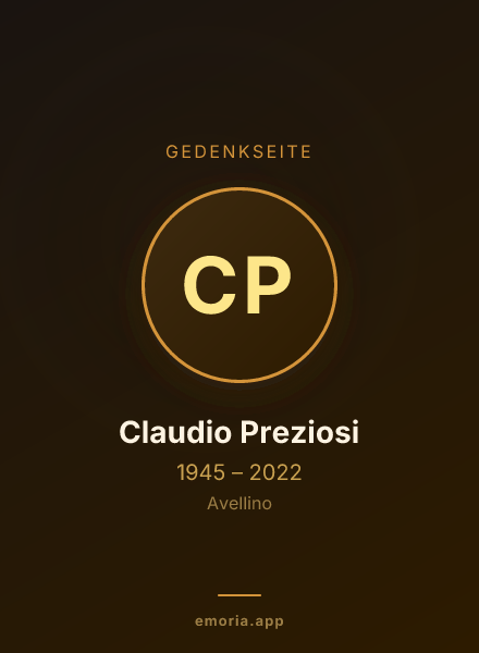 Gedenkportrait von Claudio Preziosi