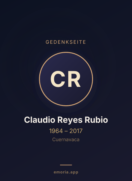 Gedenkportrait von Claudio Reyes Rubio