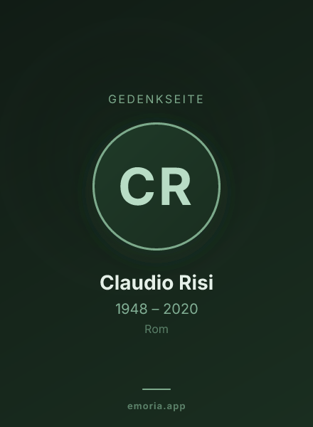 Gedenkportrait von Claudio Risi