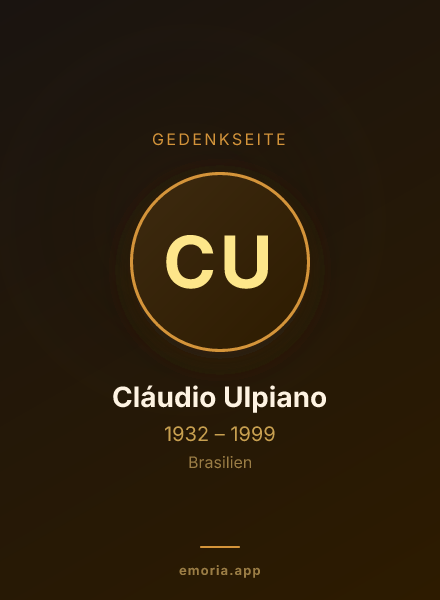 Gedenkportrait von Cláudio Ulpiano