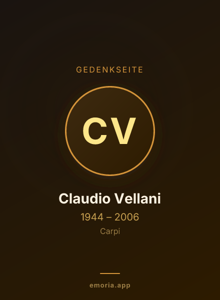 Gedenkportrait von Claudio Vellani
