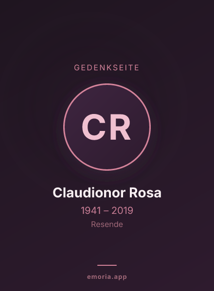 Gedenkportrait von Claudionor Rosa
