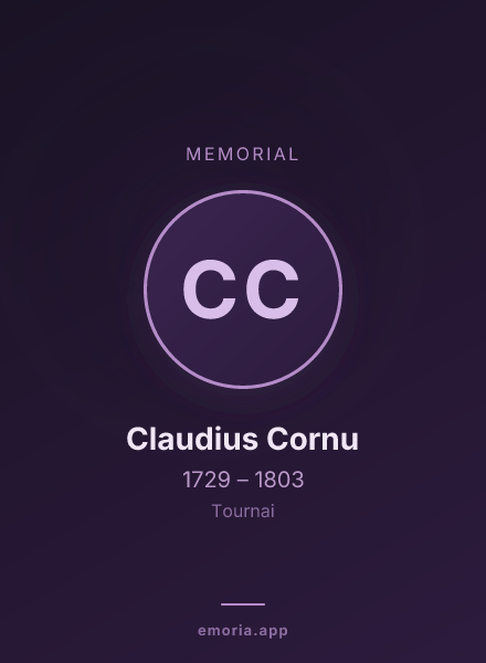 Memorial portrait of Claudius Cornu