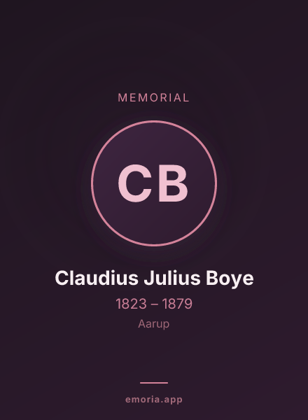 Memorial portrait of Claudius Julius Boye