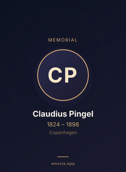 Memorial portrait of Claudius Pingel