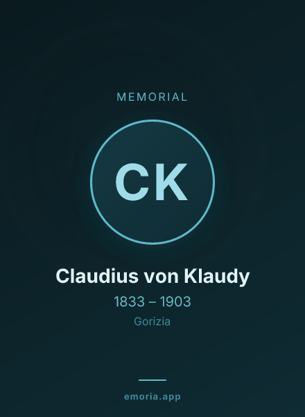 Memorial portrait of Claudius von Klaudy