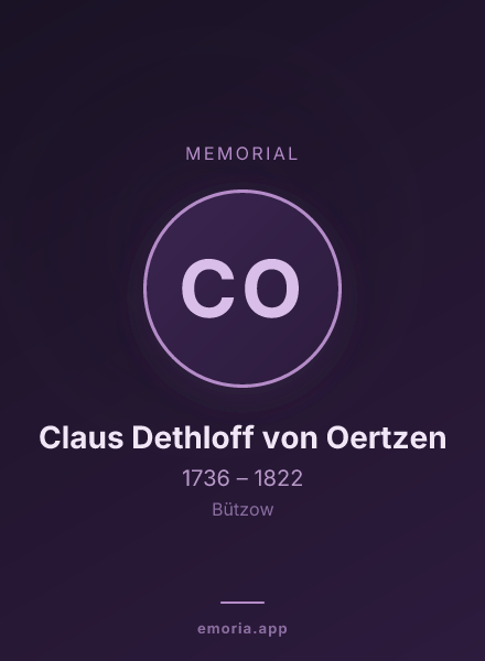 Memorial portrait of Claus Dethloff von Oertzen