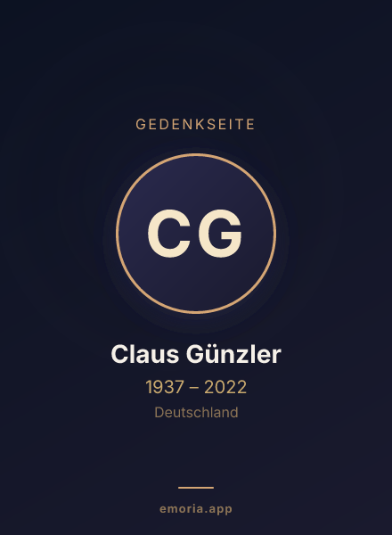 Gedenkportrait von Claus Günzler