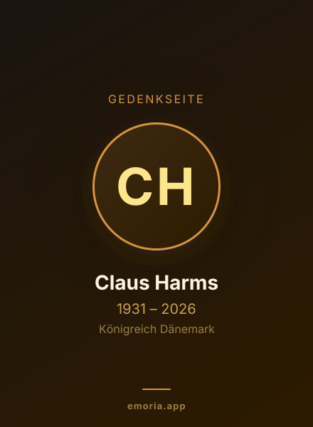 Gedenkportrait von Claus Harms