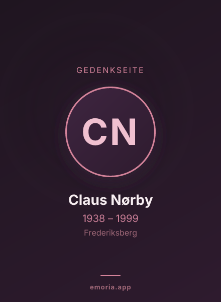 Gedenkportrait von Claus Nørby