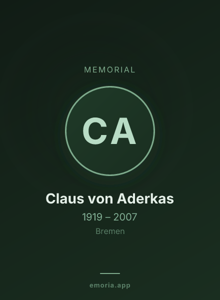 Memorial portrait of Claus von Aderkas
