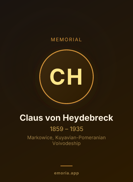 Memorial portrait of Claus von Heydebreck
