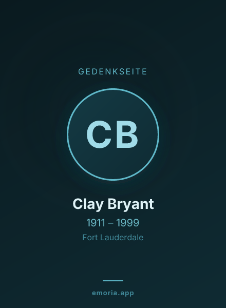 Gedenkportrait von Clay Bryant