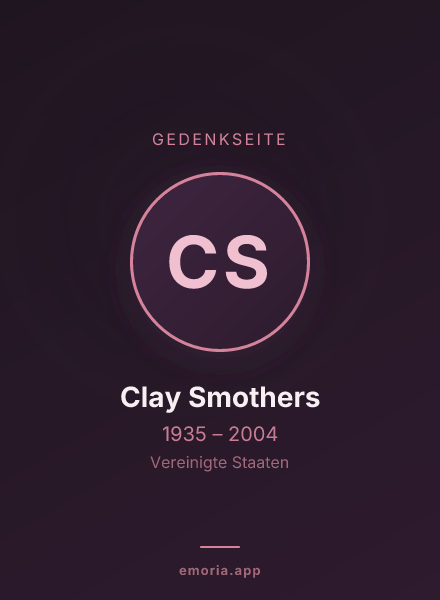 Gedenkportrait von Clay Smothers