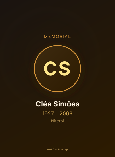 Memorial portrait of Cléa Simões