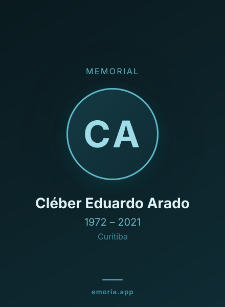 Memorial portrait of Cléber Eduardo Arado