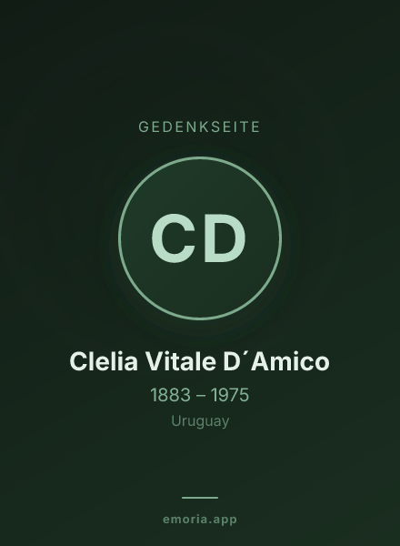 Gedenkportrait von Clelia Vitale D´Amico