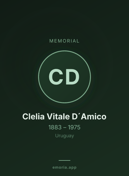 Memorial portrait of Clelia Vitale D´Amico