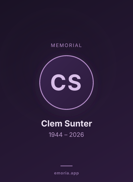 Memorial portrait of Clem Sunter