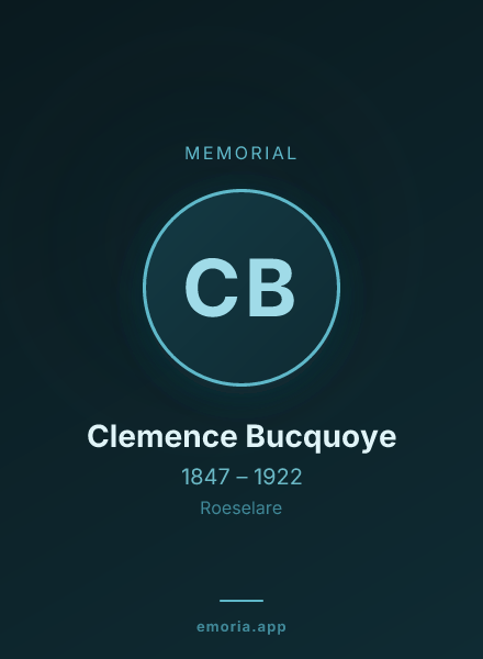 Memorial portrait of Clemence Bucquoye
