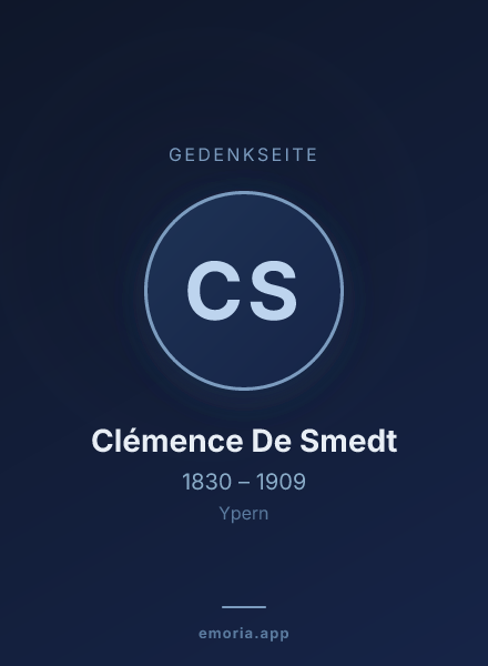 Gedenkportrait von Clémence De Smedt