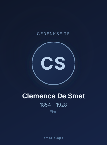 Gedenkportrait von Clemence De Smet