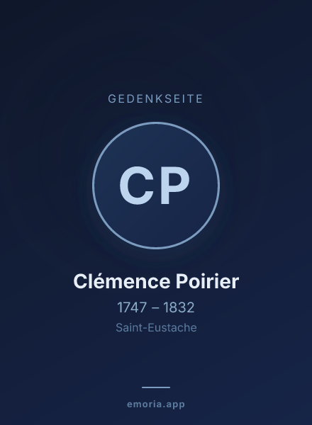 Gedenkportrait von Clémence Poirier