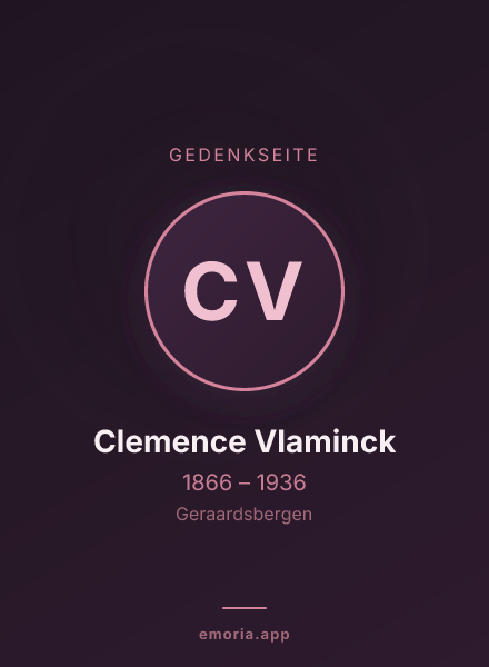 Gedenkportrait von Clemence Vlaminck