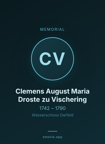 Memorial portrait of Clemens August Maria Droste zu Vischering
