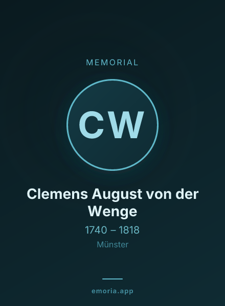 Memorial portrait of Clemens August von der Wenge