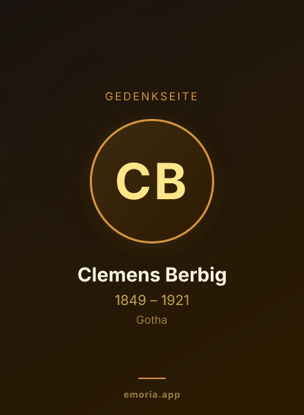Gedenkportrait von Clemens Berbig
