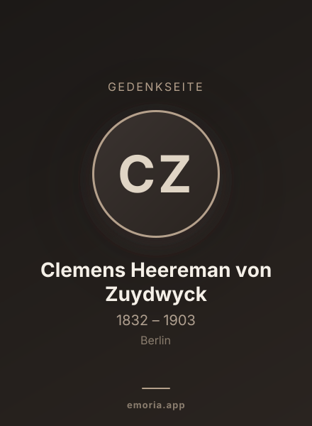 Gedenkportrait von Clemens Heereman von Zuydwyck