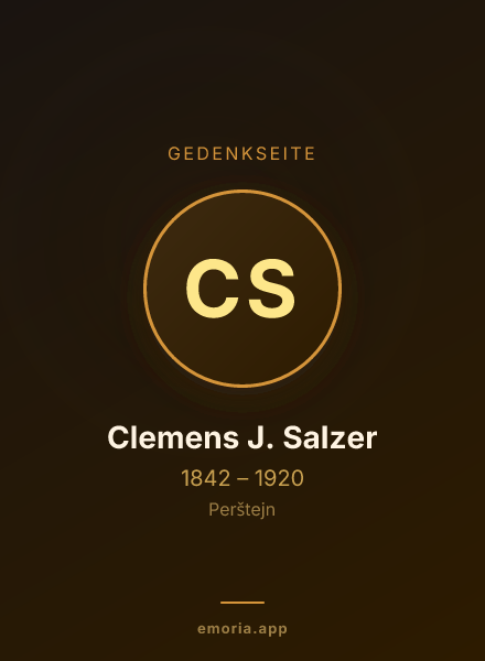 Gedenkportrait von Clemens J. Salzer