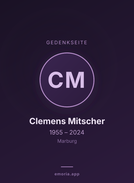 Gedenkportrait von Clemens Mitscher
