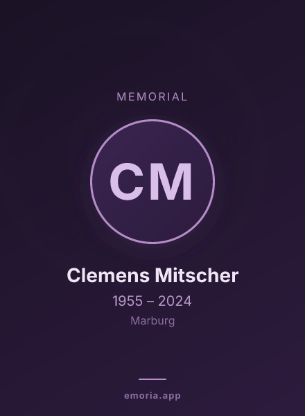 Memorial portrait of Clemens Mitscher