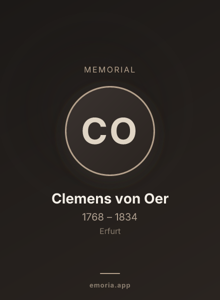 Memorial portrait of Clemens von Oer