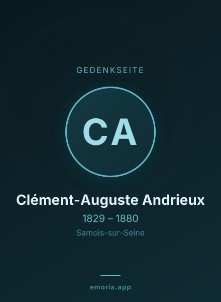 Gedenkportrait von Clément-Auguste Andrieux