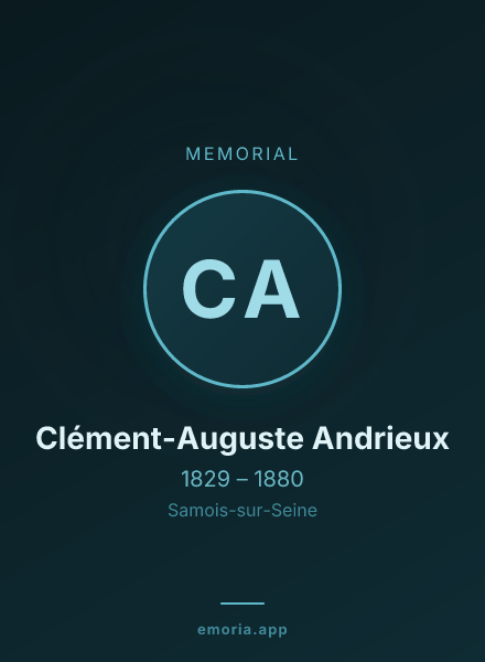 Memorial portrait of Clément-Auguste Andrieux