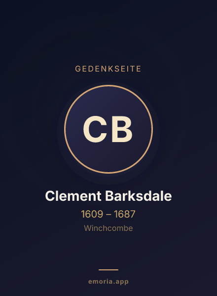 Gedenkportrait von Clement Barksdale